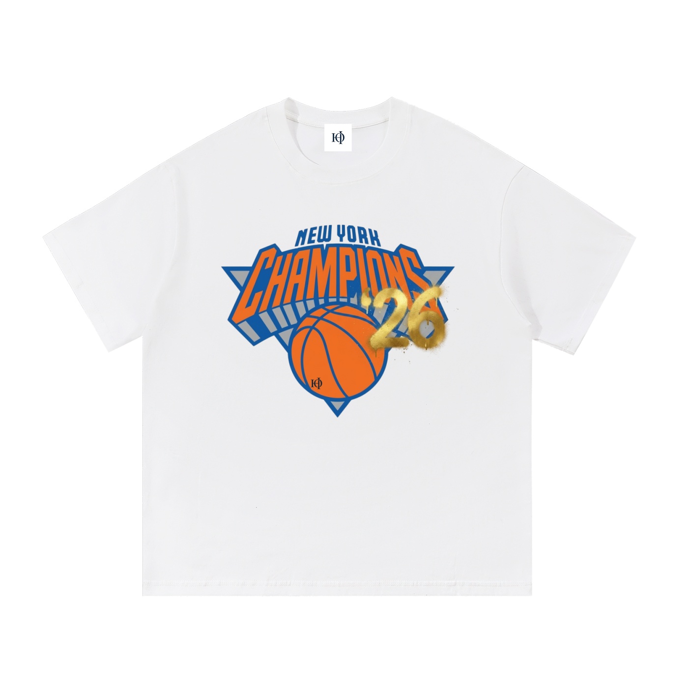 New York 2026 Champions Graffiti Natural Cotton T-Shirt